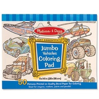 Jumbo Colouring Pad - Vehicles