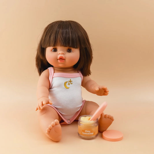 Tiny Tummies Banana Custard food jar and spoon set