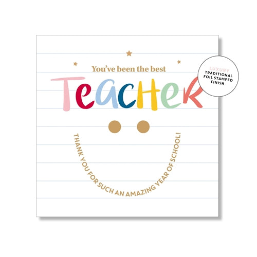 Smiley Teacher Thank you Mini Card