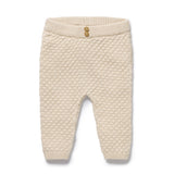 Cream Organic Knitted Bubble Legging