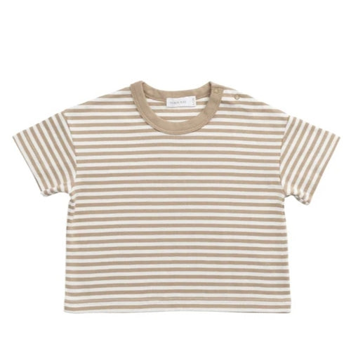 Pima Cotton Wesley Tee - Cloud Stripe