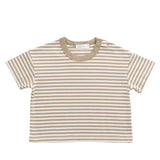 Pima Cotton Wesley Tee - Cloud Stripe