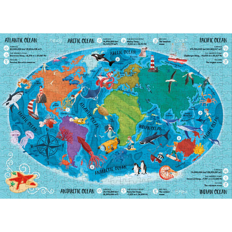 Sassi The Ultimate Atlas and Puzzle Set - Oceans