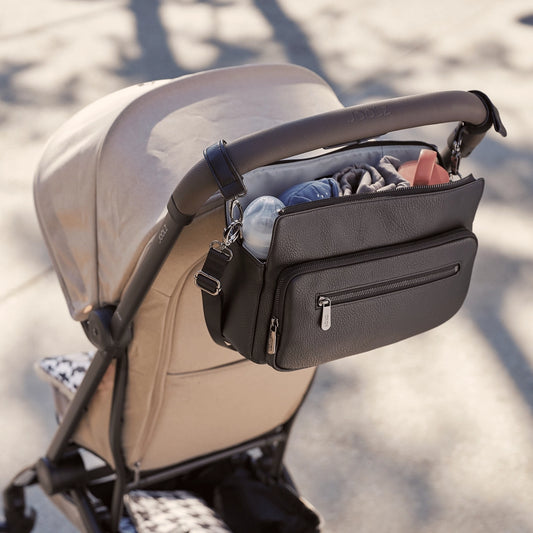 Multitasker Pram Caddy - Black Vegan