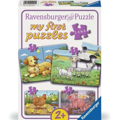Animal Families My First Puzzle 2/4/6/8 Pieces