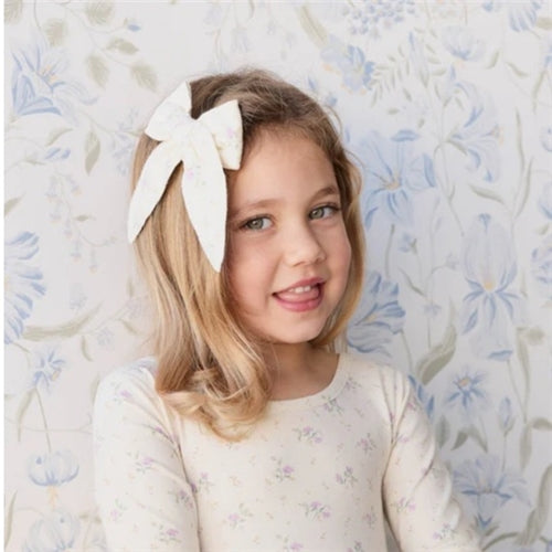 Organic Cotton Bow - Thelma Orchid