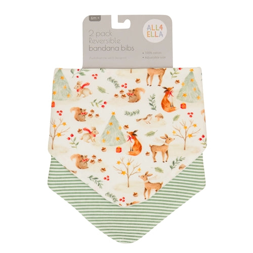 Bandana Bibs 2pk - Christmas