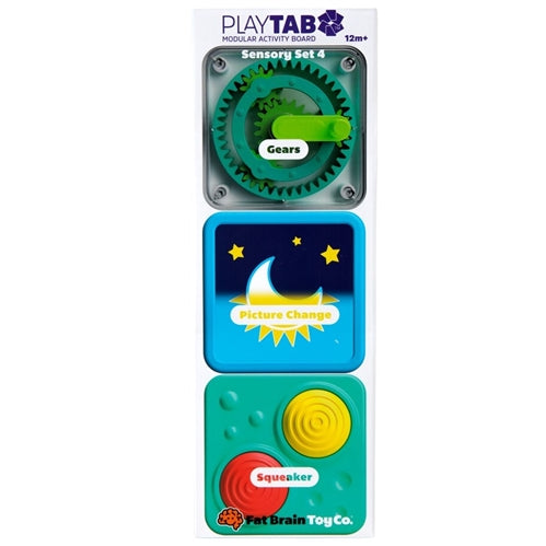 PLAY TAB - Sensory set 4 (Gears. Lenticular, Squeaker Tile)