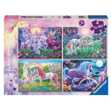 Magical Unicorns Puzzle - 4x100 Piece