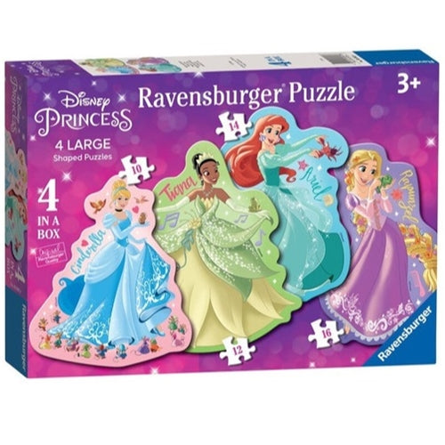 Disney Princess 4 Puzzle Shaped