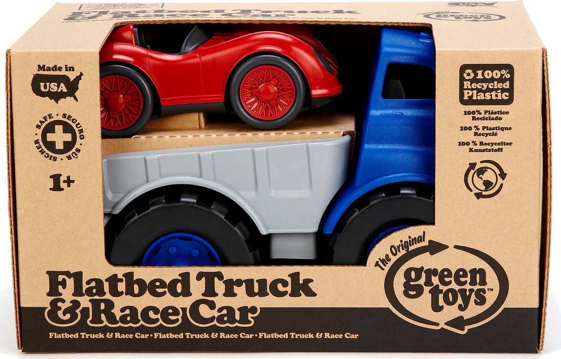 Green Toys Flatbed with Red Race Car