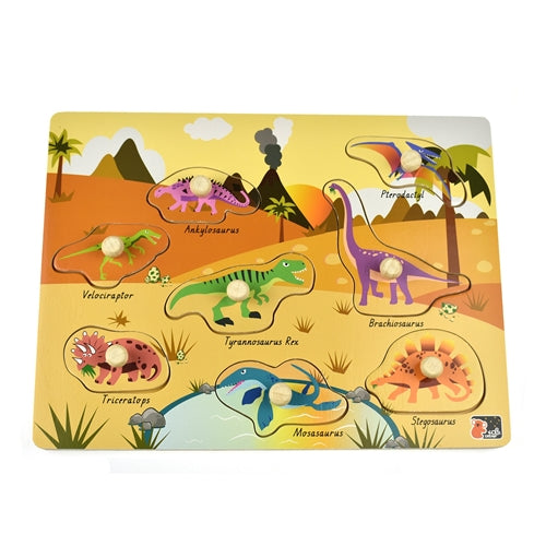 2 in 1 Dinosaur Peg Puzzle