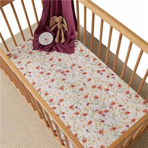 Organic Fitted Cot Sheet - Farm