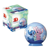 Disney 3D Puzzleball - Stitch 74 pce - Stitch & Angel