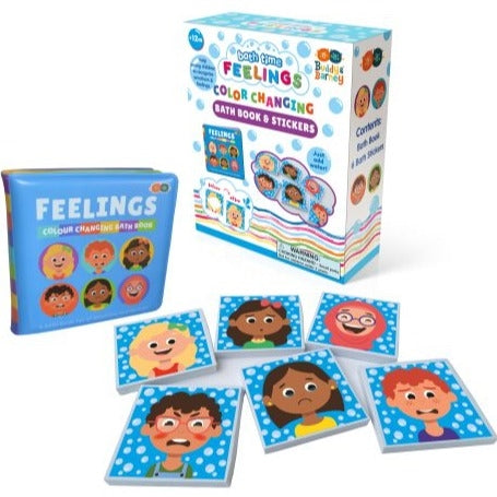 Magic Colour Changing Bath Book & Stickers - Feelings