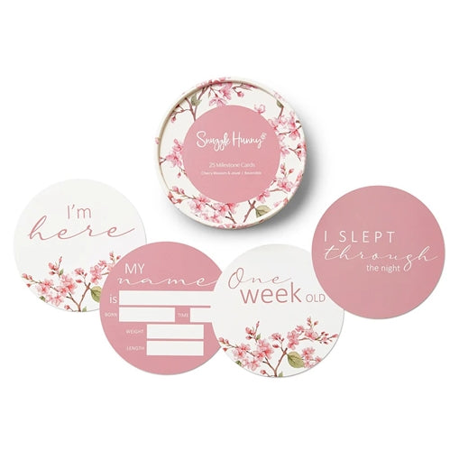 Cherry Blossom & Jewel Reversible Milestone Cards