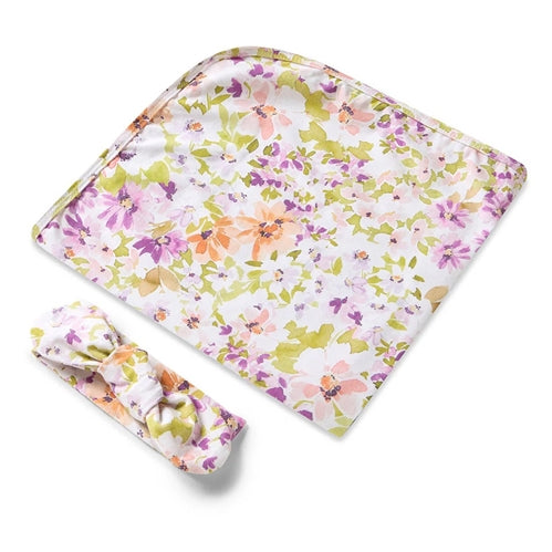 Isla Organic Jersey Wrap & Topknot Set