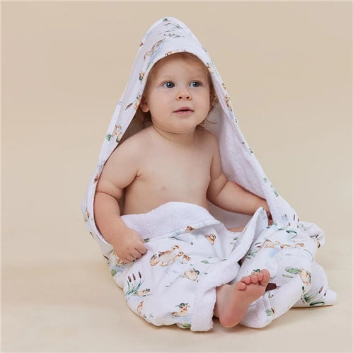 Duck Pond Organic Hooded Baby Towel