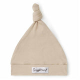 Pebble Ribbed Organic Knotted Beanie