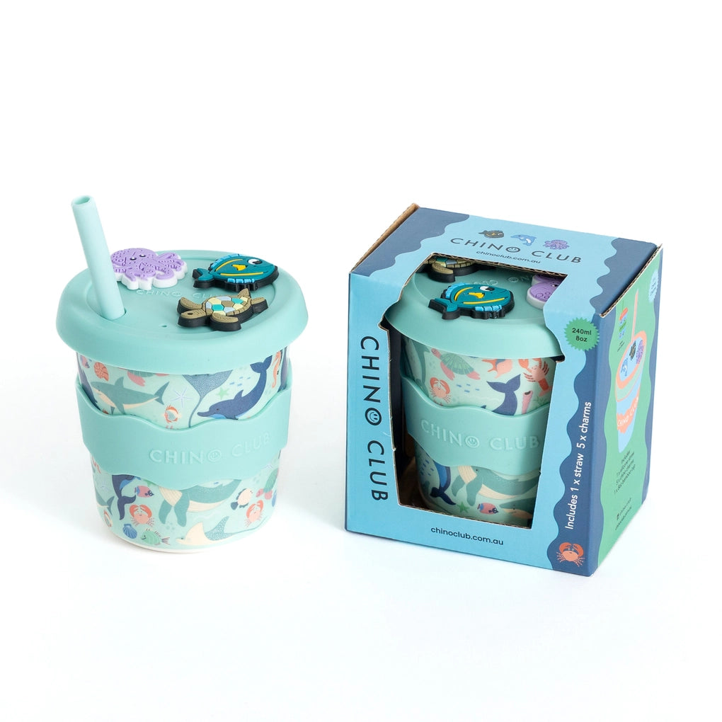 Sea Creatures Chino Charm Cup 8oz