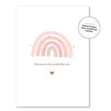 Rainbow Baby Card - Pink