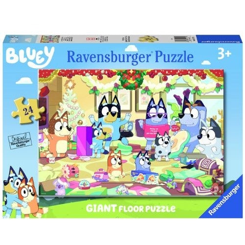 Bluey Christmas Giant Floor Puzzle 24 piece
