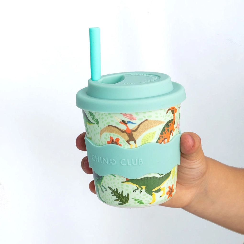 Green Dino Kids Keep Cup 8 oz