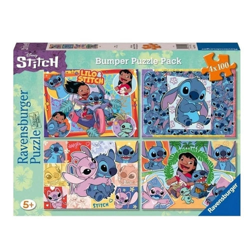 Disney Stitch Bumper Pack Puzzle - 4x100 Piece