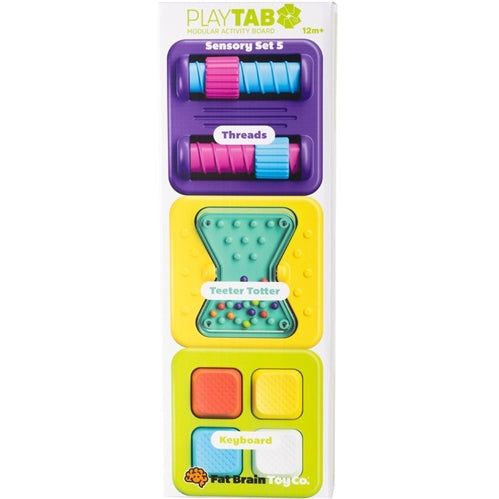 PLAY TAB - Sensory set 5 (Threads, Teeter Totter, Keyboard)