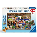 Airplane & Train Repairs Puzzle 2x24pc