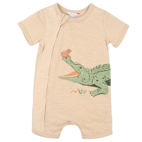 Crocodile SS Zip Romper