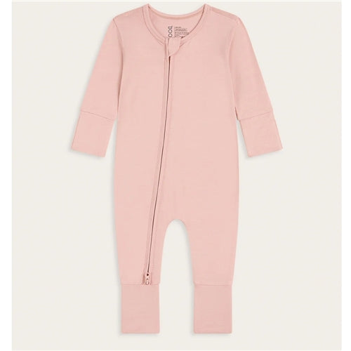 Baby Long Sleeve Romper - Dusty Pink