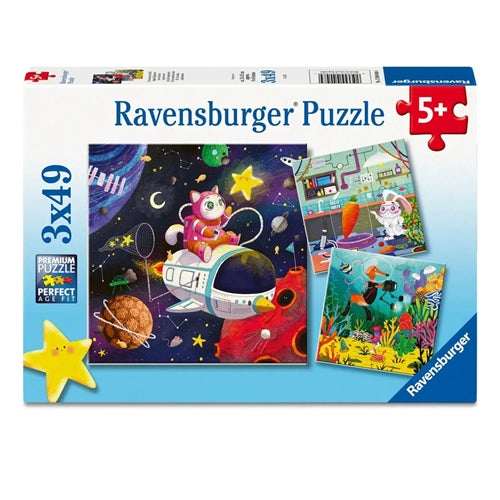 Animal Explorers Puzzle 3x49 piece