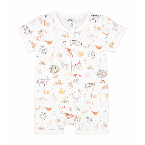 SCOUT Organic SS Zip Romper