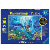 Underwater Paradise Glow in the Dark Puzzle -  200 piece