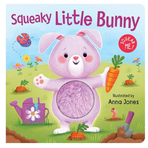 Squeaky Plush Board Book Squeaky Little Bunny