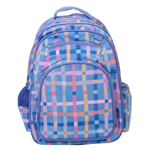 Big Kids Backpack - Pastel Plaid