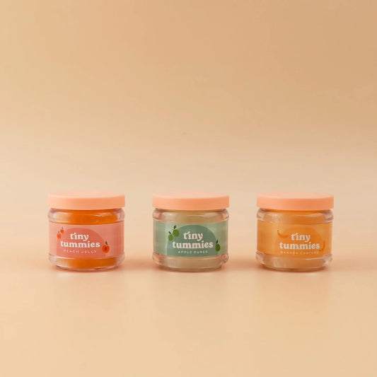 Tiny Tummies Apple Puree food jar and spoon set