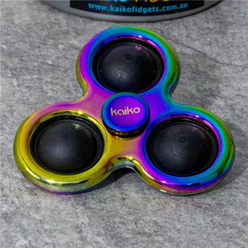 Pop It Metal Oil Slick Spinner- - strong resistance.