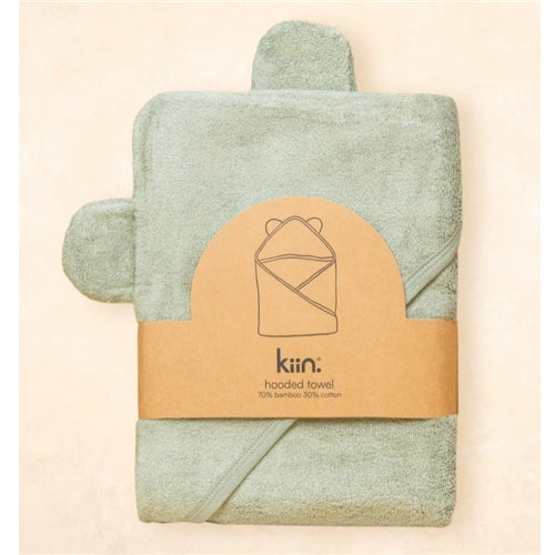 Kiin Bamboo Hooded Towel - Sage