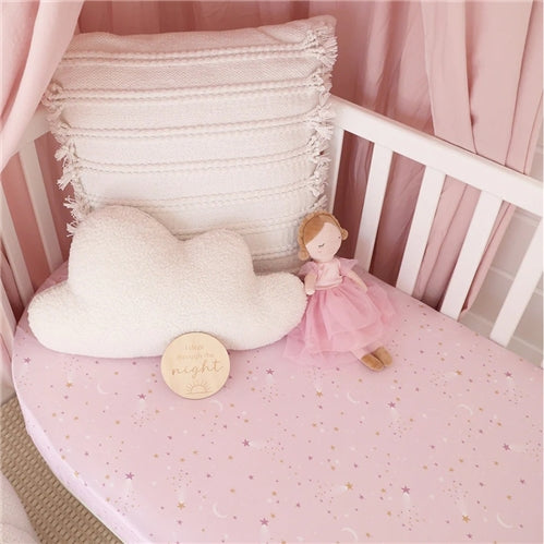 Twinkle Organic Fitted Cot Sheet