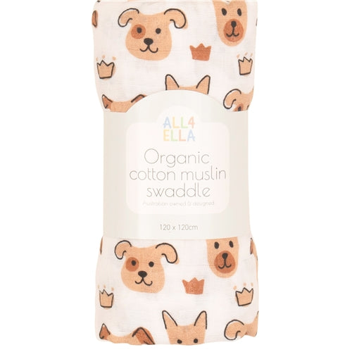 Muslin Wrap - Puppies