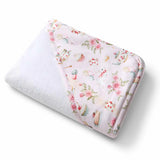 Alice's Tea Party Organic Hooded Baby Towel