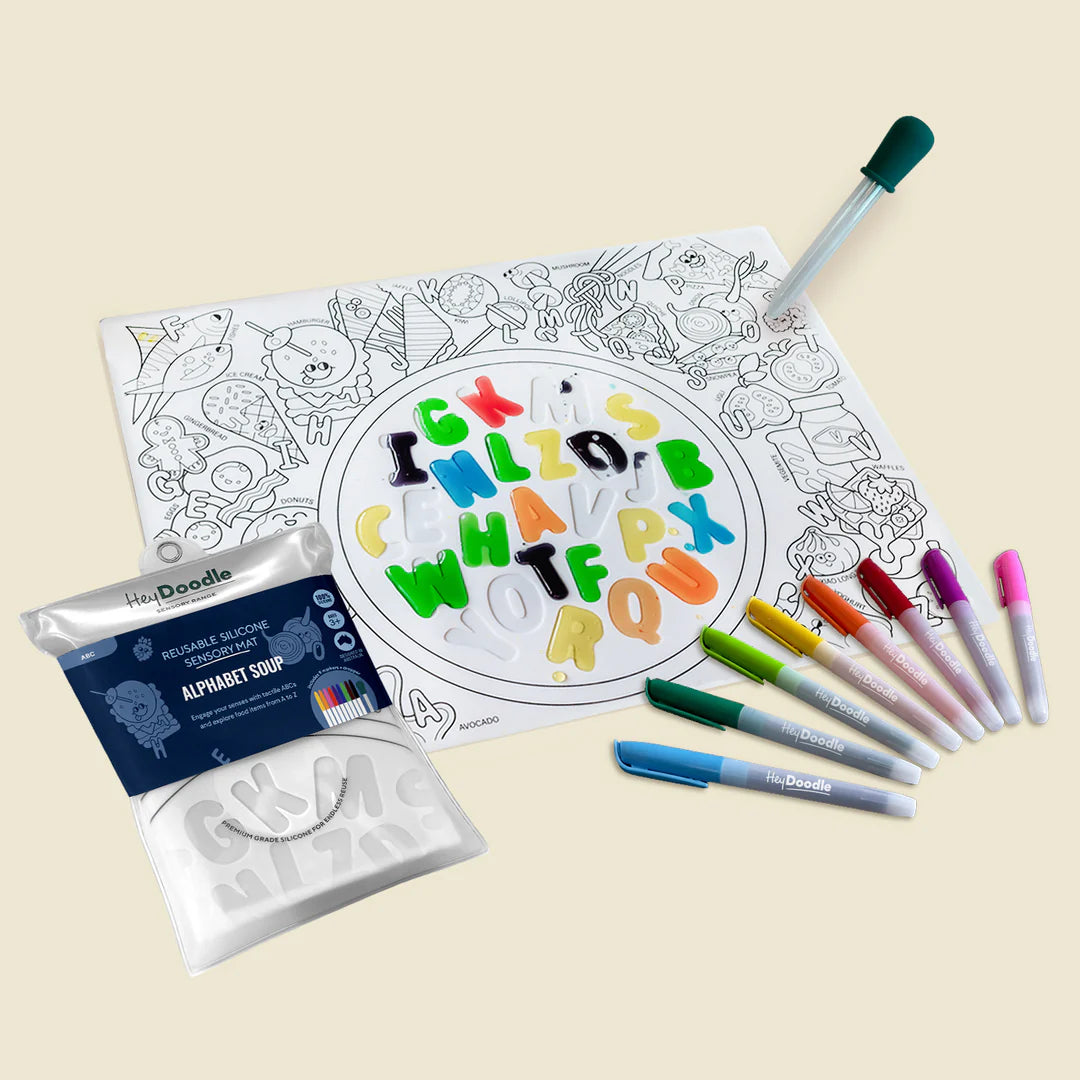 Hey Doodle Sensory Mat - Alphabet Soup