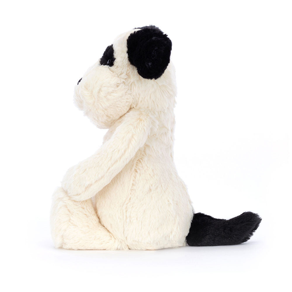 Jellycat Bashful BLACK AND CREAM PUPPY medium