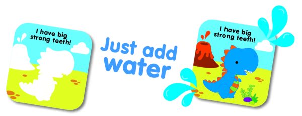 Magic Colour Changing Bath Book & Toy - Dinosaur