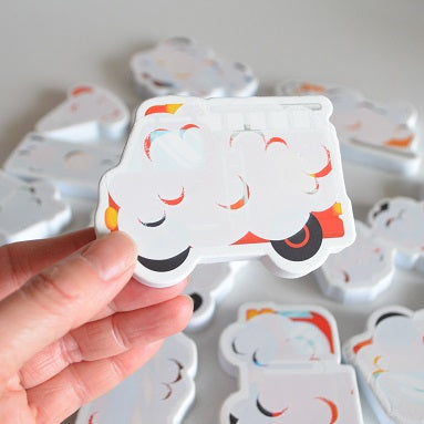 Colour Changing Bath Stickers Mucky Trucks