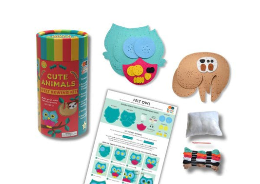 Felt Sewing Kit Tube - Cute Animals