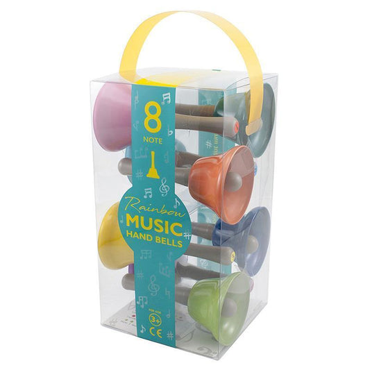 Rainbow Musical Hand Bells - 8 Piece Set.