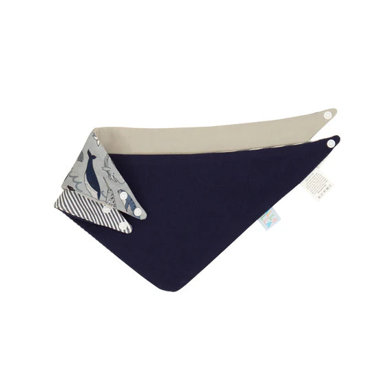 Bandana Bibs 2pk - Whale Pod